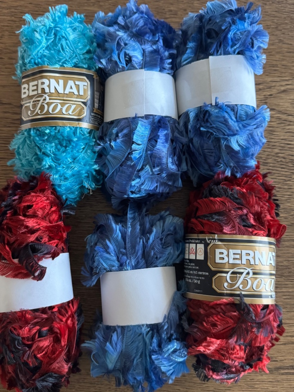 Bernat Boa Nouveau Yarn Eyelash 6 Skeins